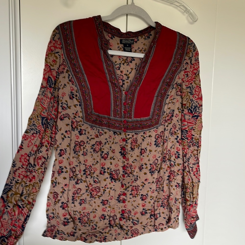 Lucky Brand Peasant Blouse
